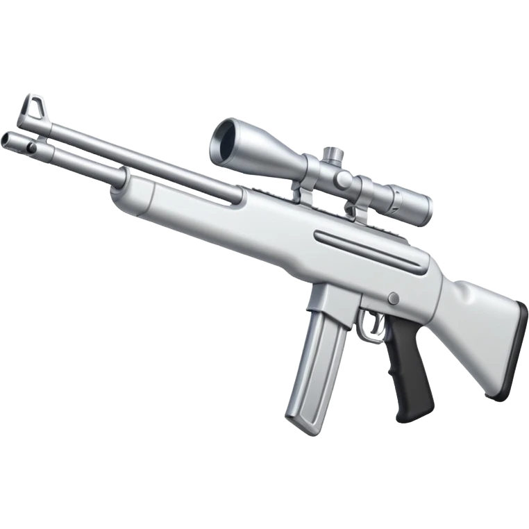 White rifle  emoji