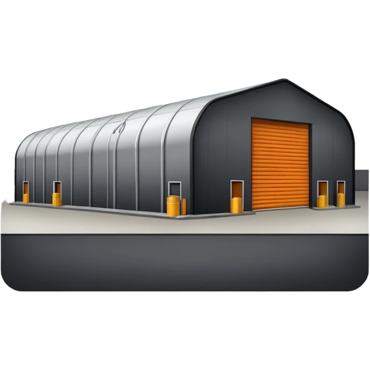 hangar, many fuel warehouse emoji