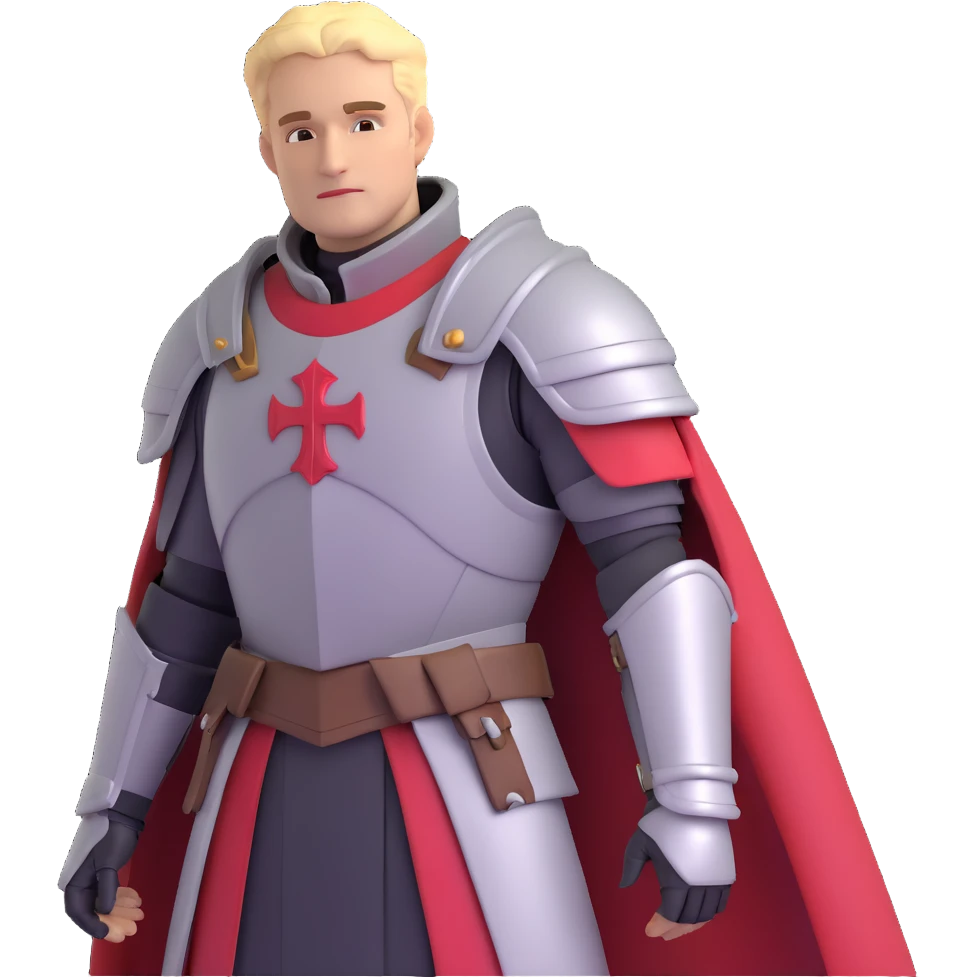 Commander Cullen from Dragon Age Inquisition with templar armor emoji