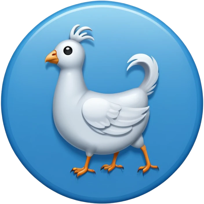 A white tick symbol on blue circle similar to verified badge emoji