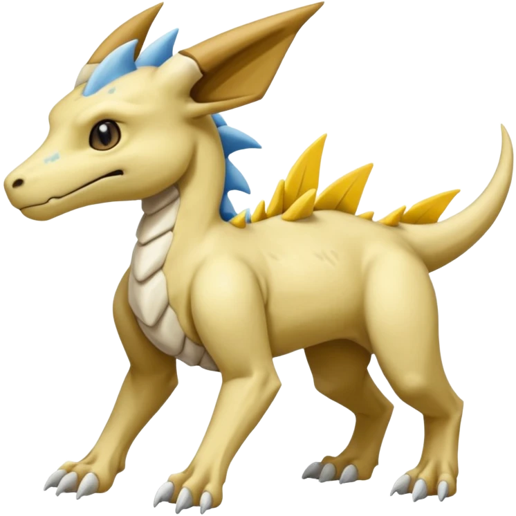 Manectric-Lucio-Cubone-Draco-Fakémon-hybrid-creature (full body), 4 legs emoji