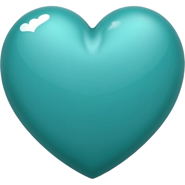 teal heart in a hug emoji