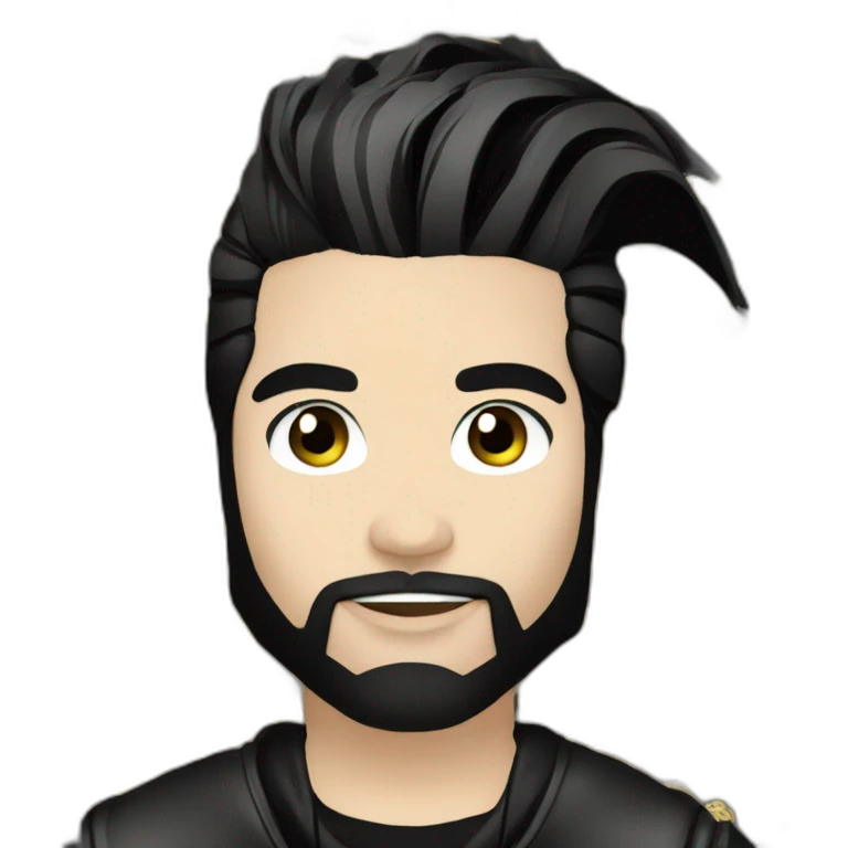 Bill Kaulitz Black highlights emoji