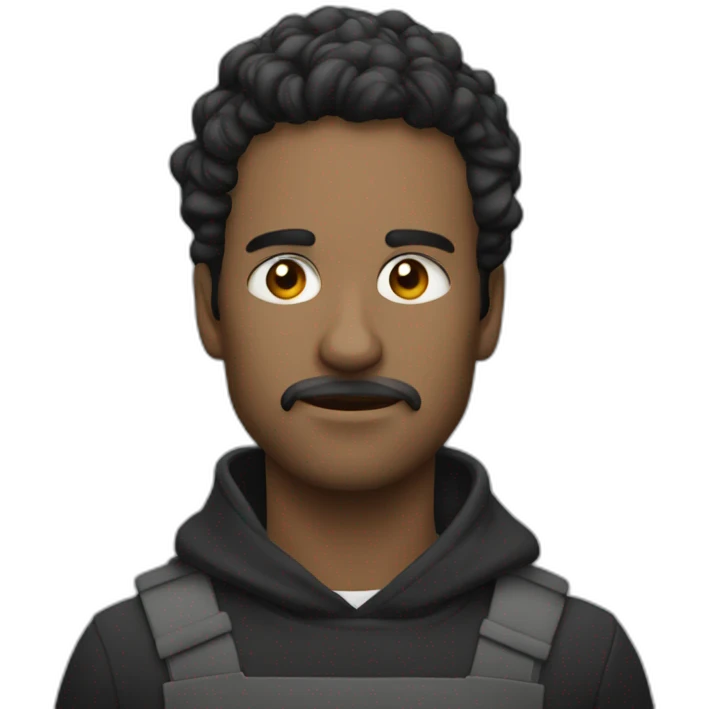 Ladron con corro negro emoji