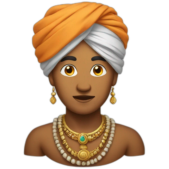 Indien with turban emoji