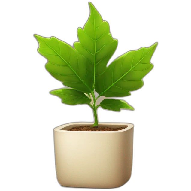 leafs at square pot emoji