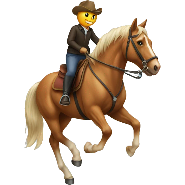 Cat riding a horse  emoji