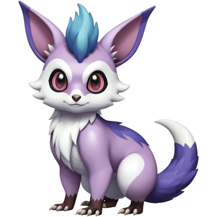 ShinyFurret-Absol-Noibat-Noivern-Hybrid (Full body) emoji