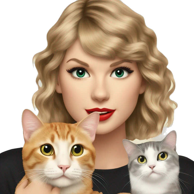 taylor swift with cat emoji