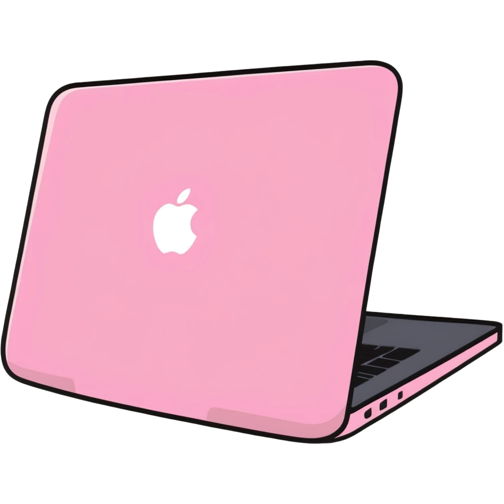 pink MacBook laptop emoji