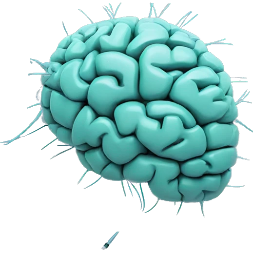 A brain made out of wires emoji