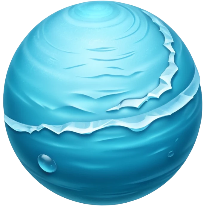 Planet uranus. matted surface emoji