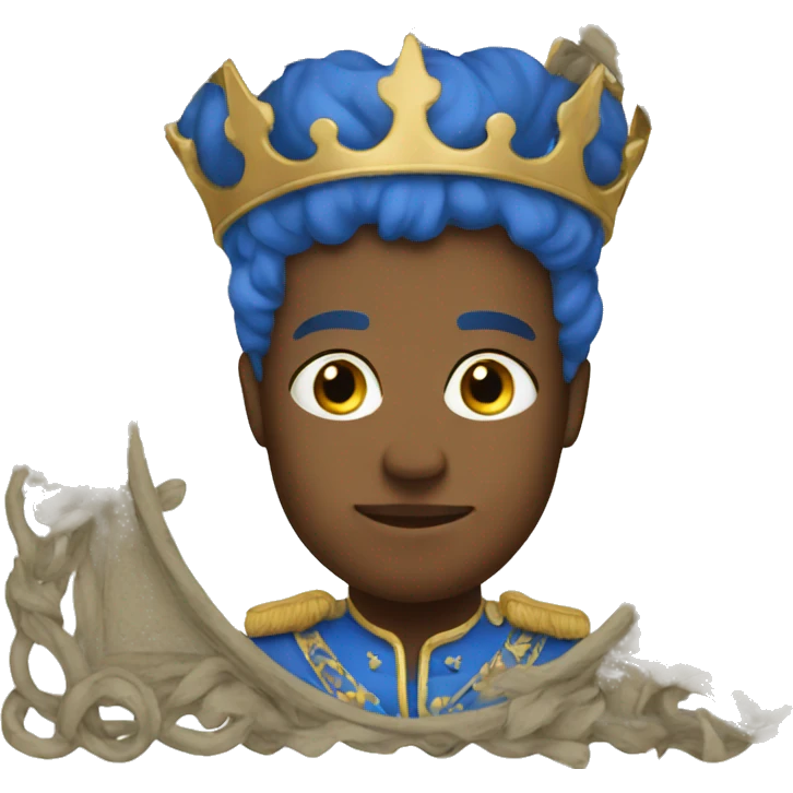 Blue royal emoji
