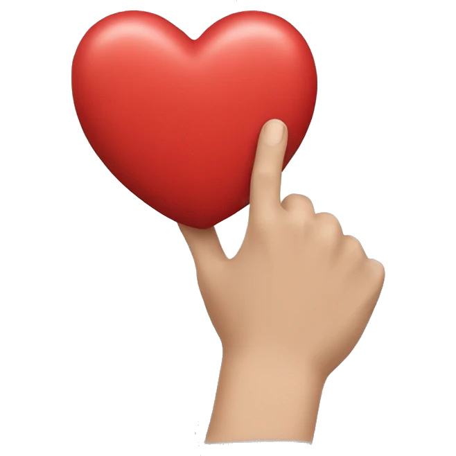 coeur des main emoji