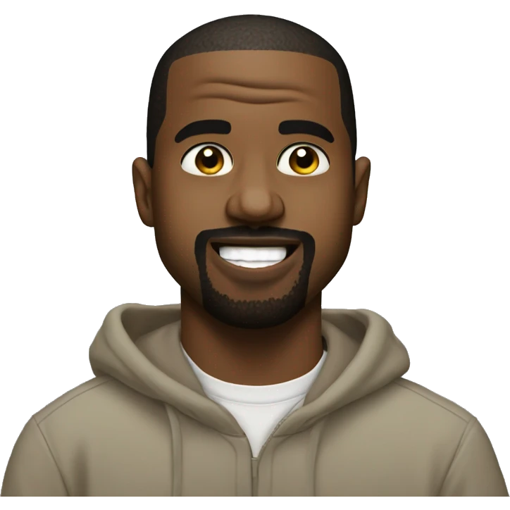 kanye west laughy emoji