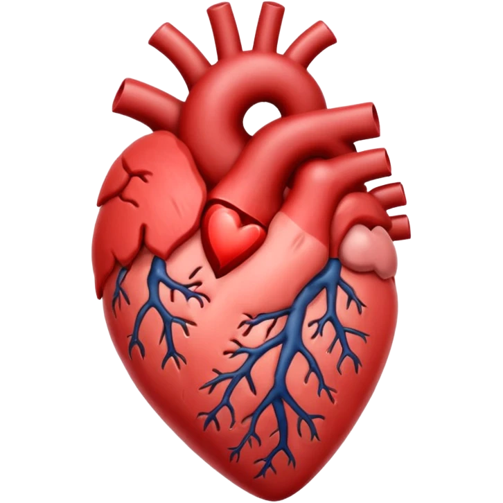 настоящий орган сердце человека  разного вида emoji