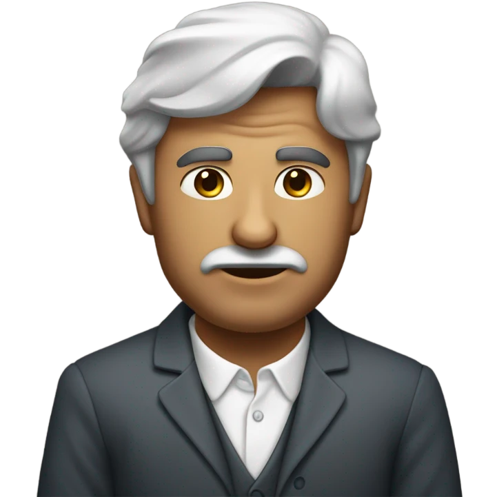 faccia di uomo che si vergogna emoji