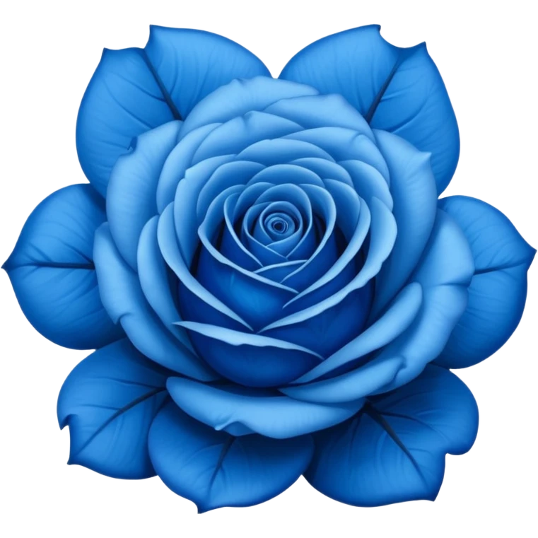 blue rose with eyes emoji