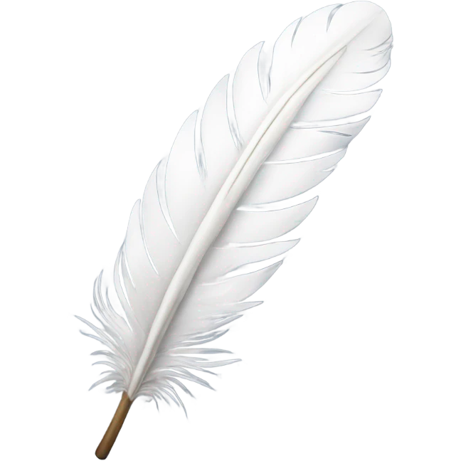 white feather emoji