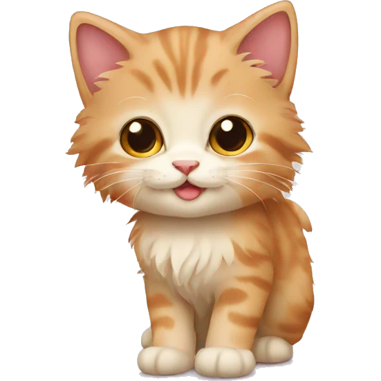 longhair kitten emoji