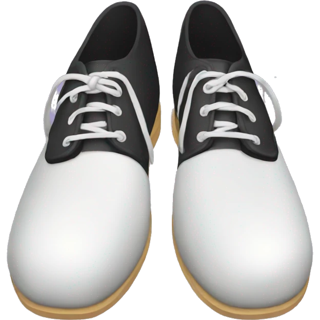 black bowling shoes emoji