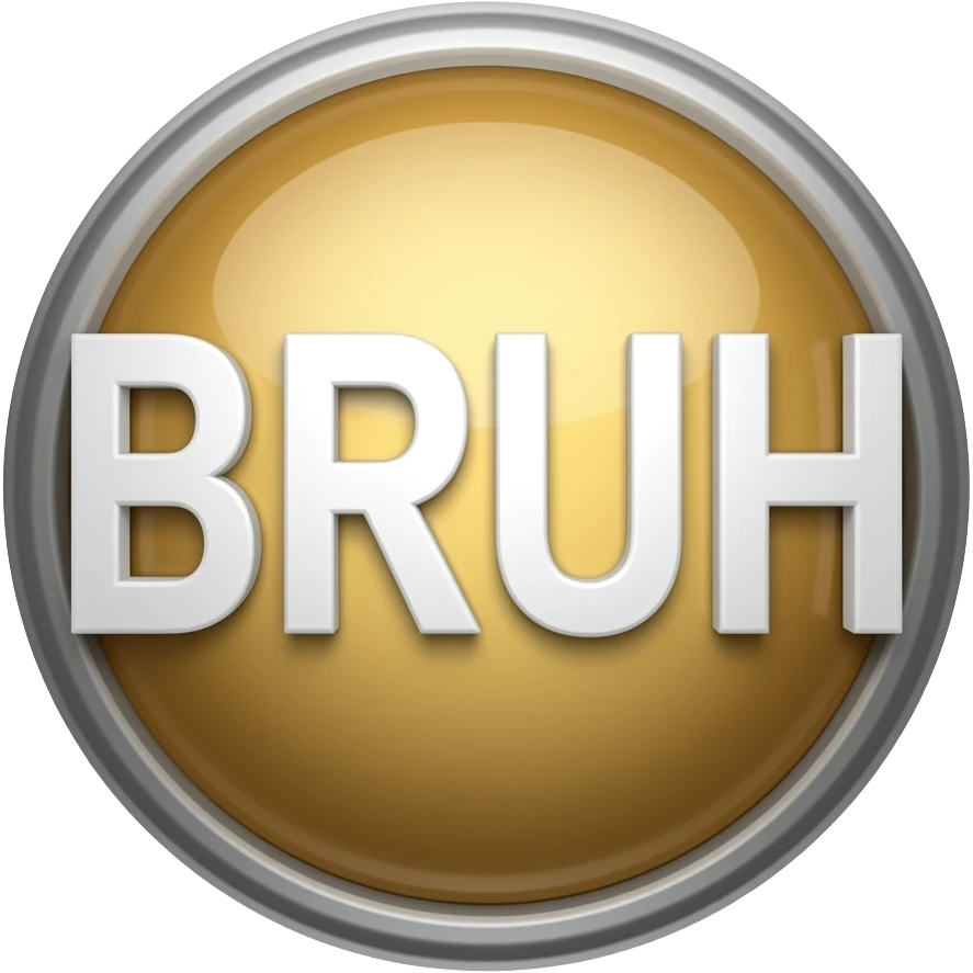 The word “BRUH” written in capitals emoji