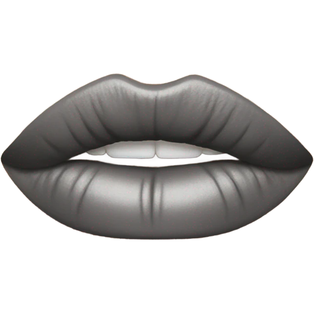 Grey lipstick  emoji