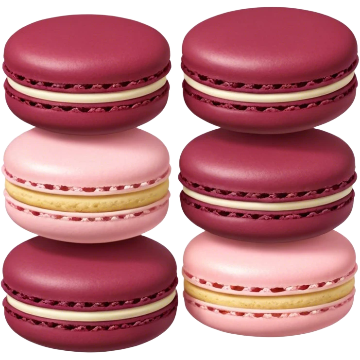  Macarons Burgundy emoji