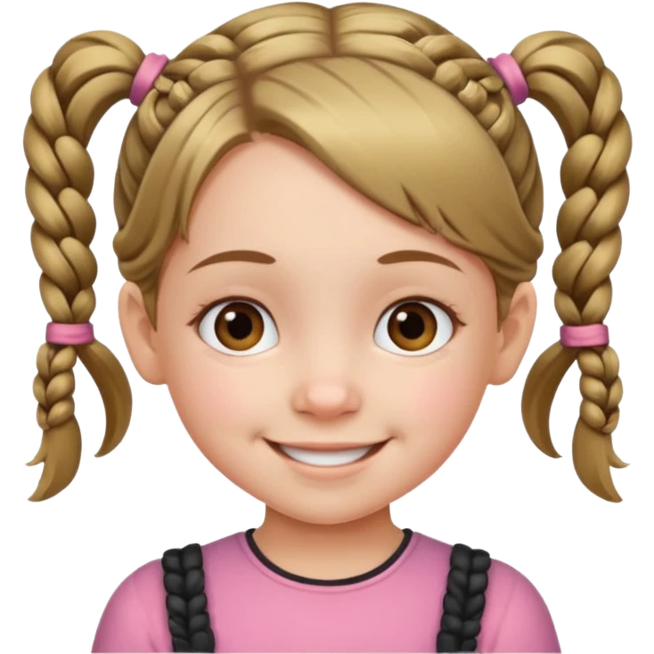 bambina, smiling little girl emoji