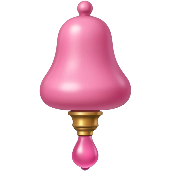 thick veiny skin-toned rod with bulbous bell-shaped pink top emoji