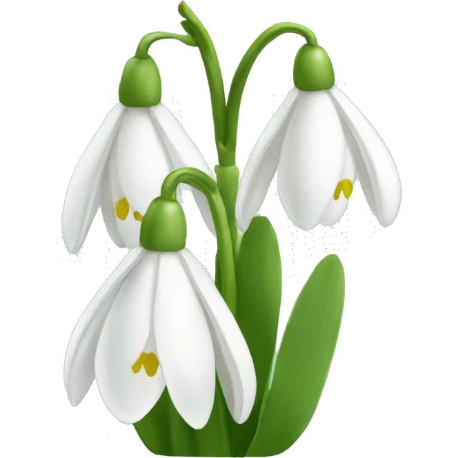 Snowdrop emoji