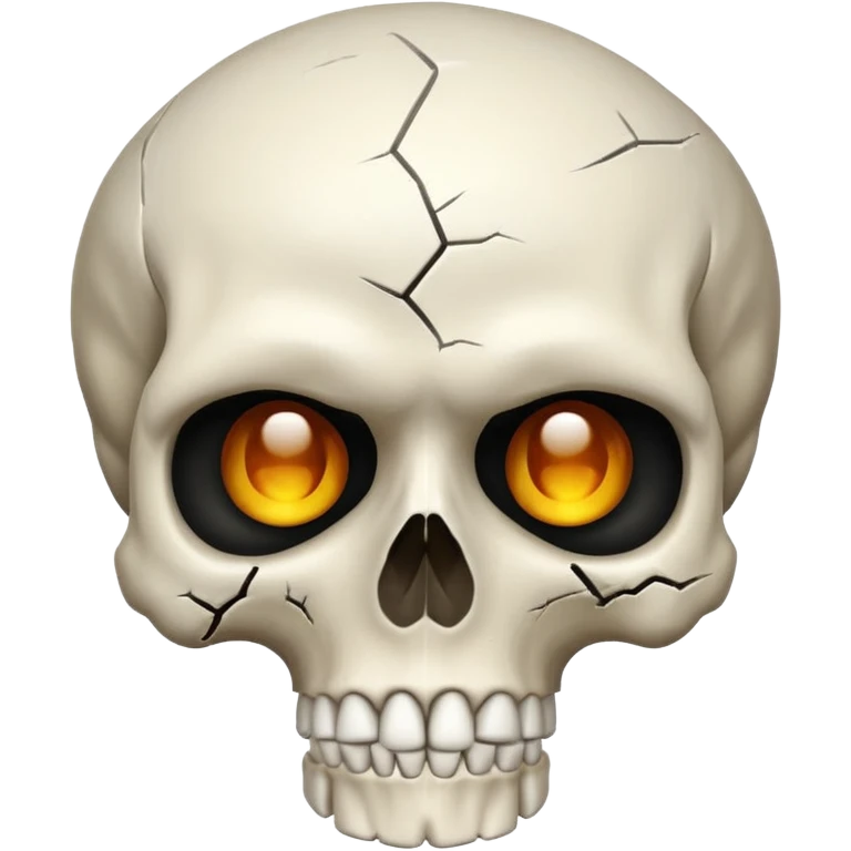 Confused skull emoji
