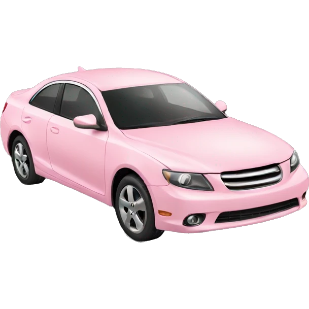 light pink car emoji