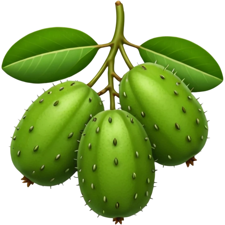 feijoa fruit cluster emoji