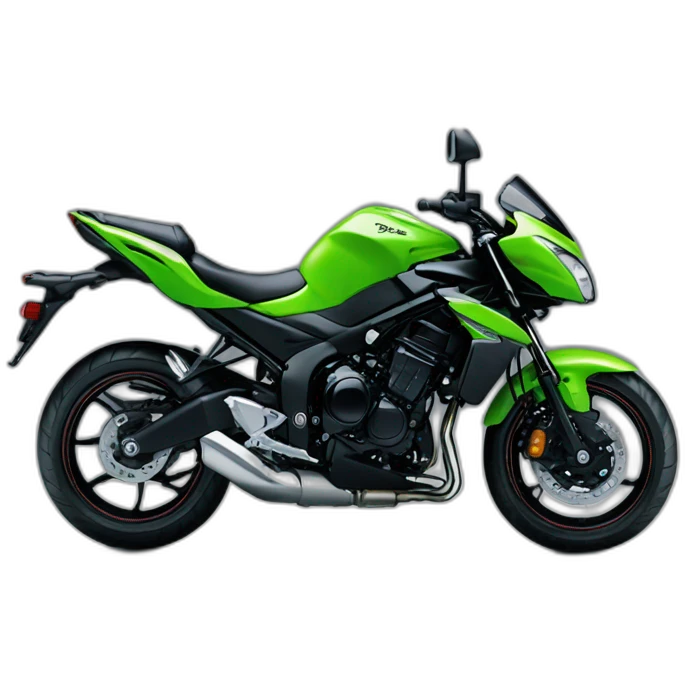 Kawasaki Er6n black  emoji