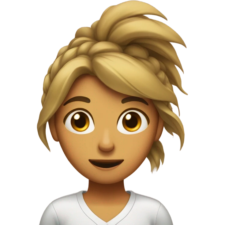 Chica durmiendo  emoji