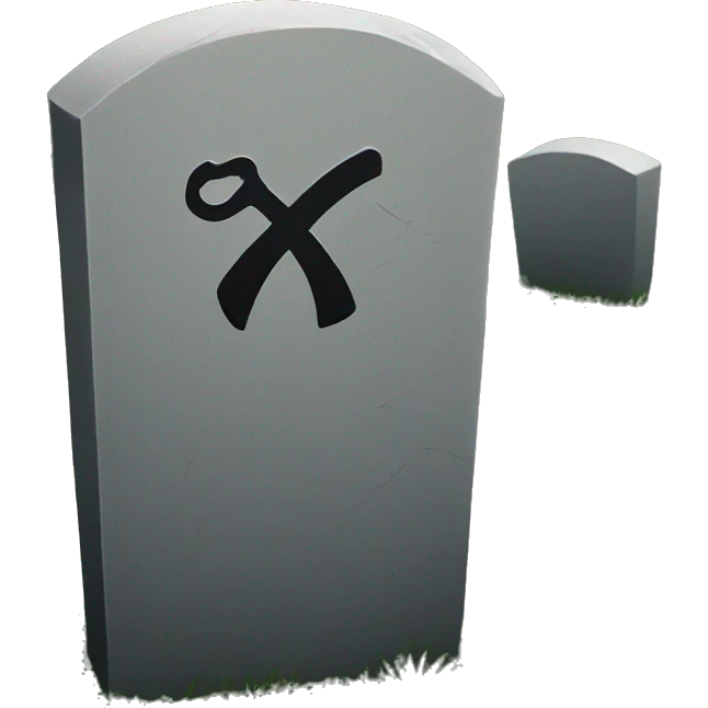 grave with shove emoji