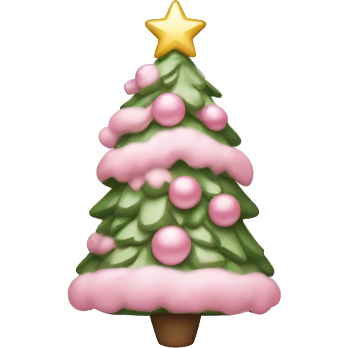 Light pink Christmas  emoji