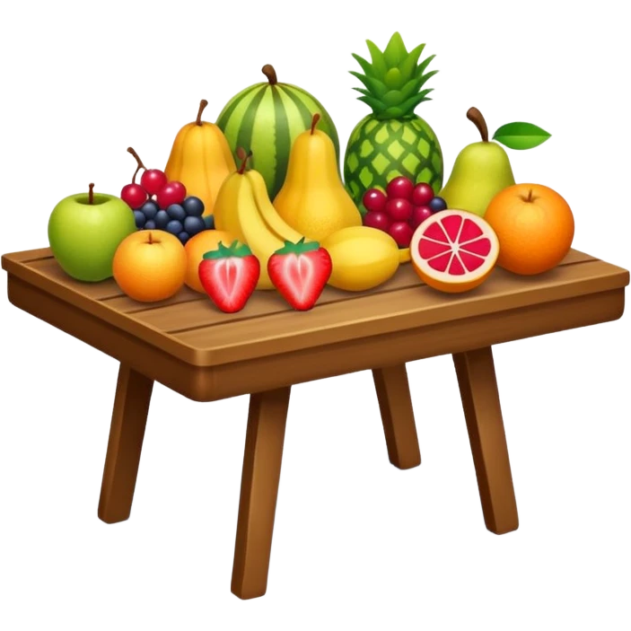 meyve tezgahi,minik masa emoji