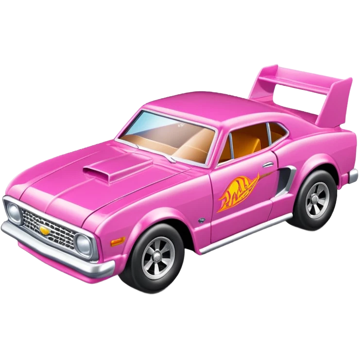 Машинка HotWheels розового цвета в классической упаковке HotWheels. emoji