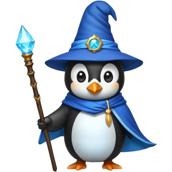 Penguin Wizard emoji