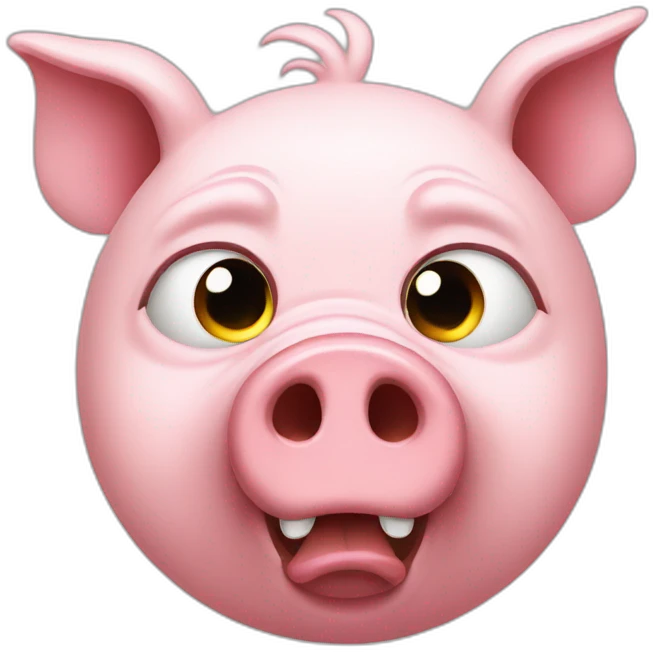 angry pig emoji