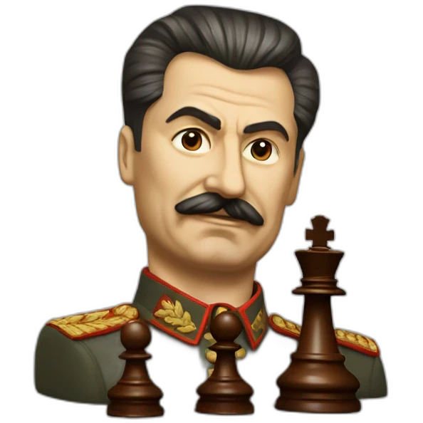 stalin playong chess emoji