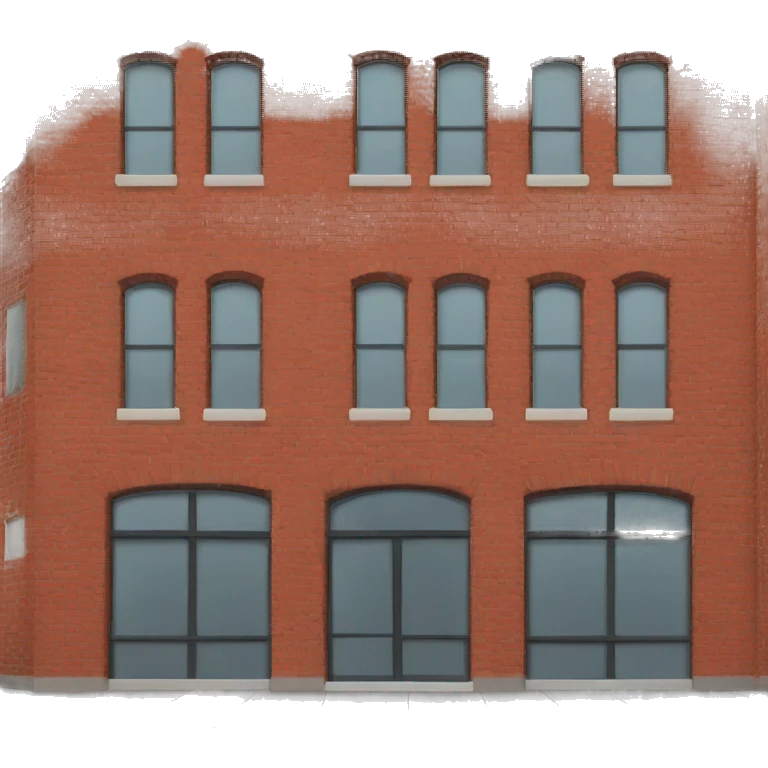 Red brick building  emoji