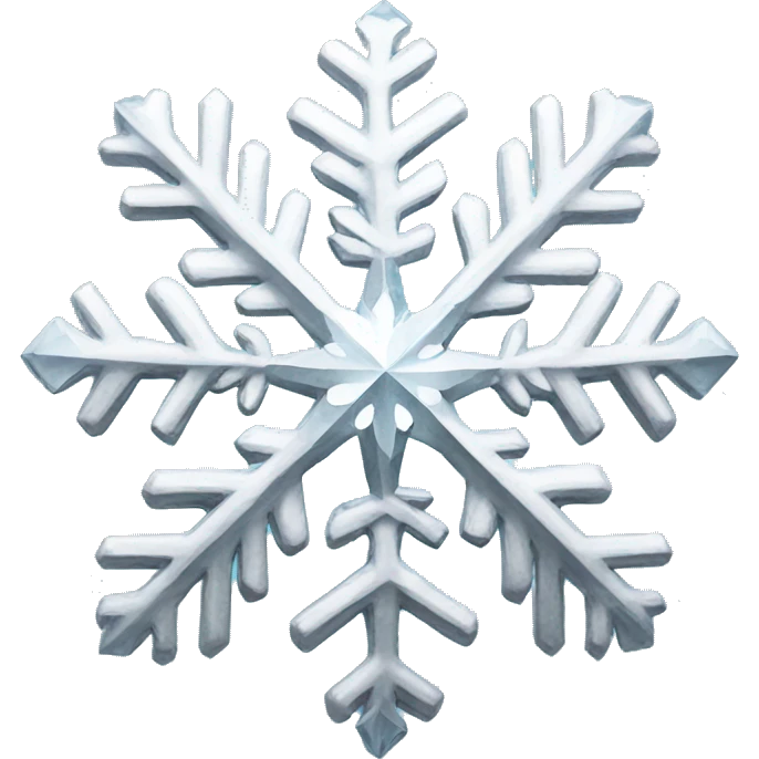 Snowflake diamond all over  emoji