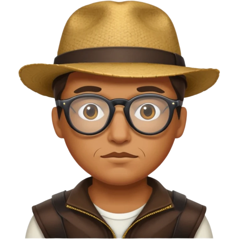 Face glasses grolzy bandit emoji