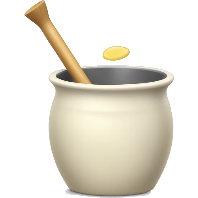waxing pot with wax and stick emoji