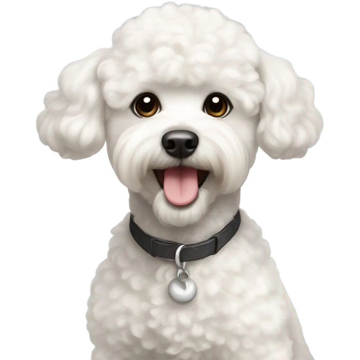white poodle mix bichon emoji