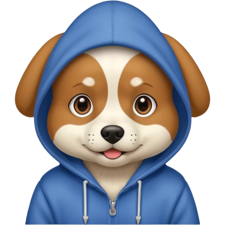 Dog with a hoodie  emoji