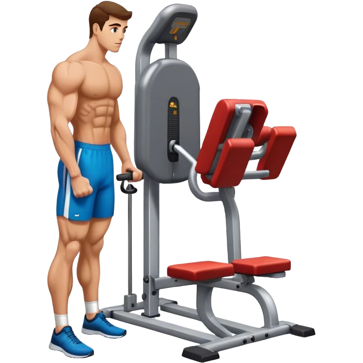 how to use gym calf-raise machine emoji